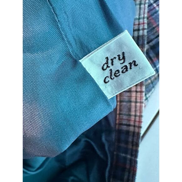 PENDLENTON vintage blue red plaid virgin wool pants size 12 - Picture 5 of 13